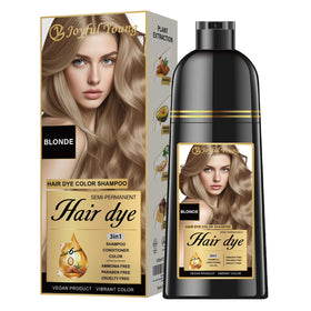 Joyful Young front bottle showing medium blonde shade and easy at-home use