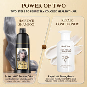 Joyful Young bottle on modern bathroom counter showing salon-style results at home