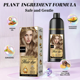 Joyful Young label close-up highlighting vegan ammonia-free formula benefits