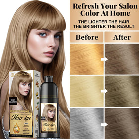 Joyful Young shampoo lather on hair illustrating gentle cleansing and color deposit