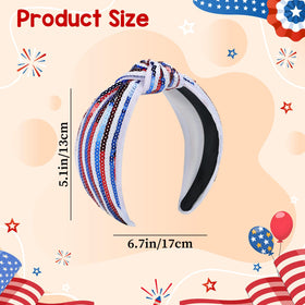 Joyline close-up of red white blue sequins highlighting sparkly detail and durability