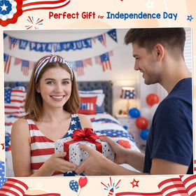 Joyline packaged gift presentation showing ready-to-give patriotic accessory