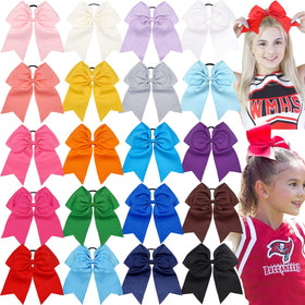 JOYOYO front packaging showing 20 assorted 8-inch cheer bows, ready-to-use