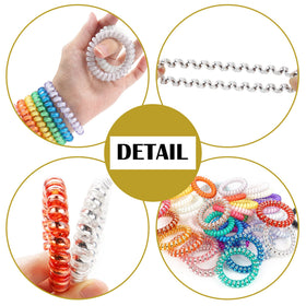 JOYOYO hair coil worn as wrist accessory showing portability and quick access