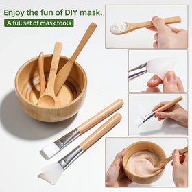 JPNK hands mixing clay mask in bowl demonstrating smooth, even texture