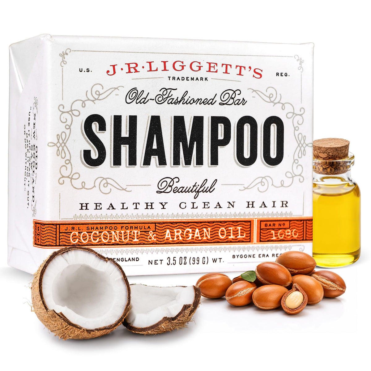 J·R·LIGGETT'S front packaging showing bar and benefits