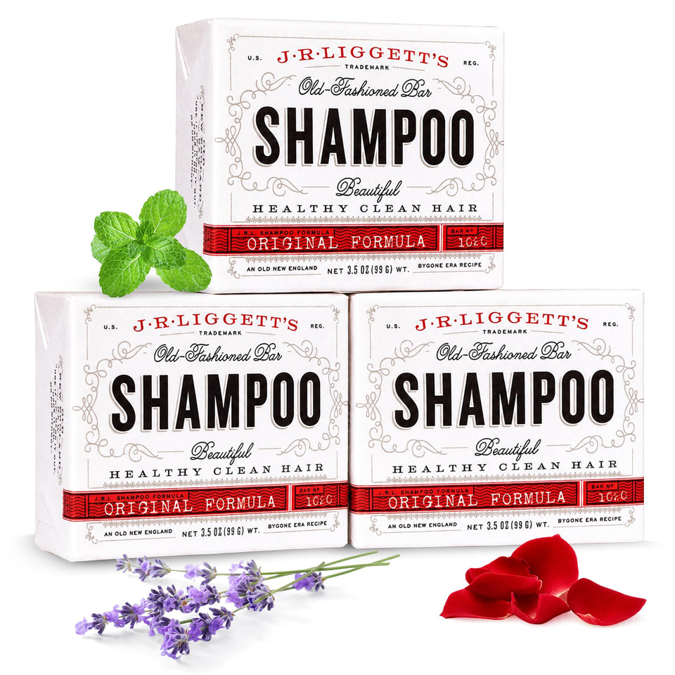 J·R·LIGGETT'S front packaging showing bar and eco benefits