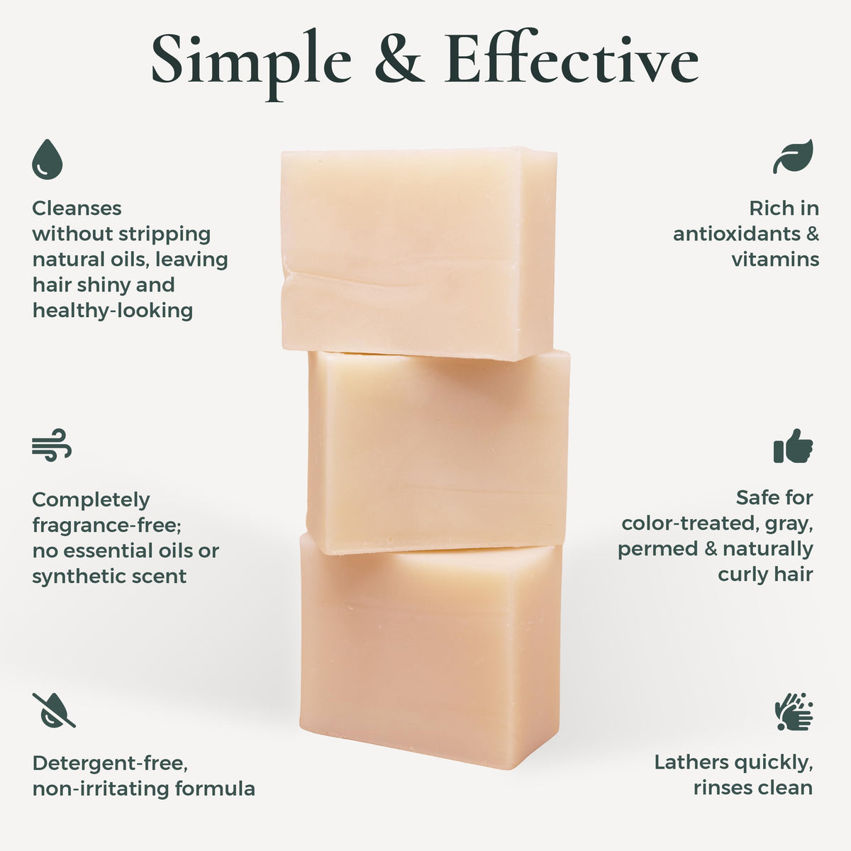 J·R·LIGGETT'S foam lather in hands showing easy cleansing and gentle suds