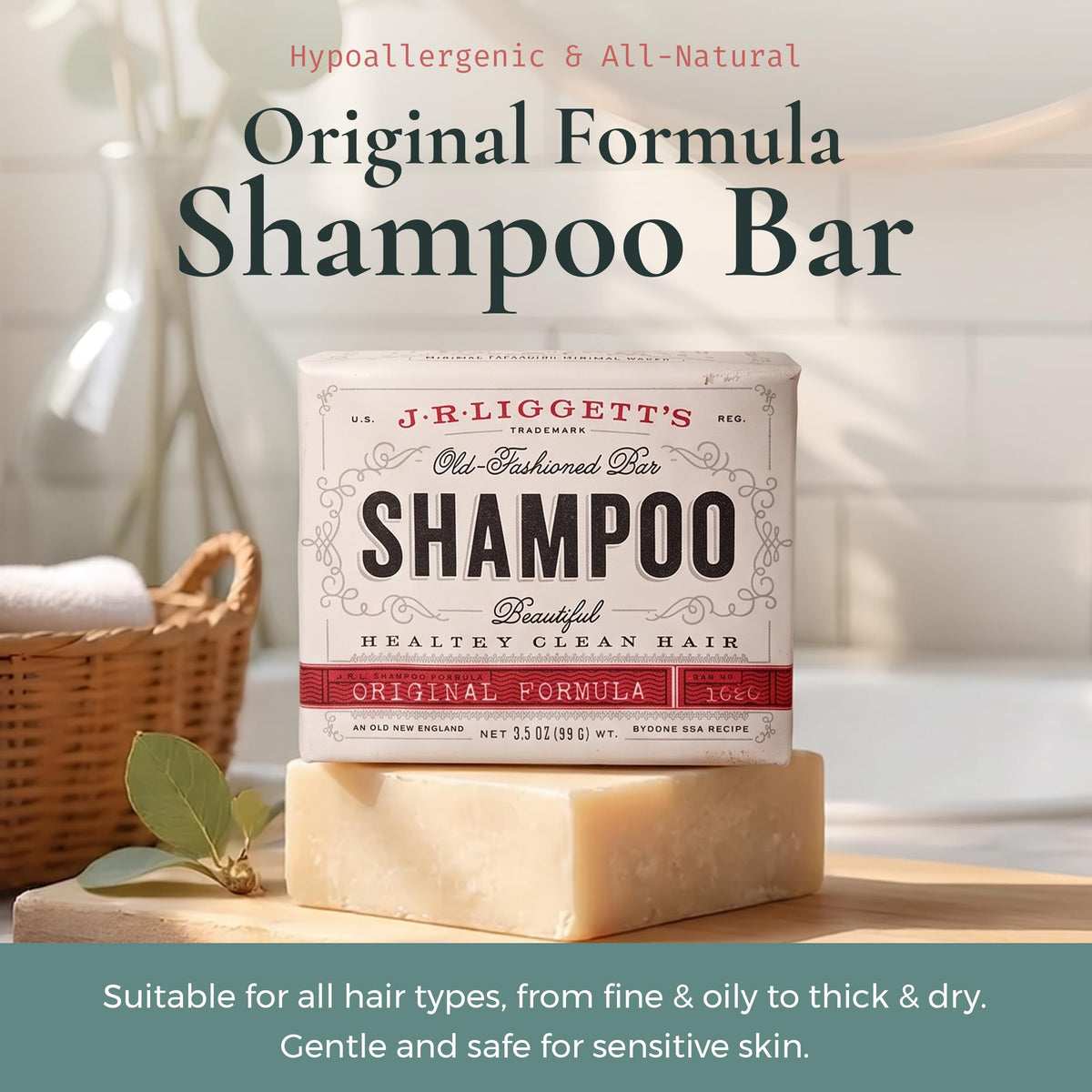 J·R·LIGGETT'S side profile of bar highlighting hand-cut realism and durability