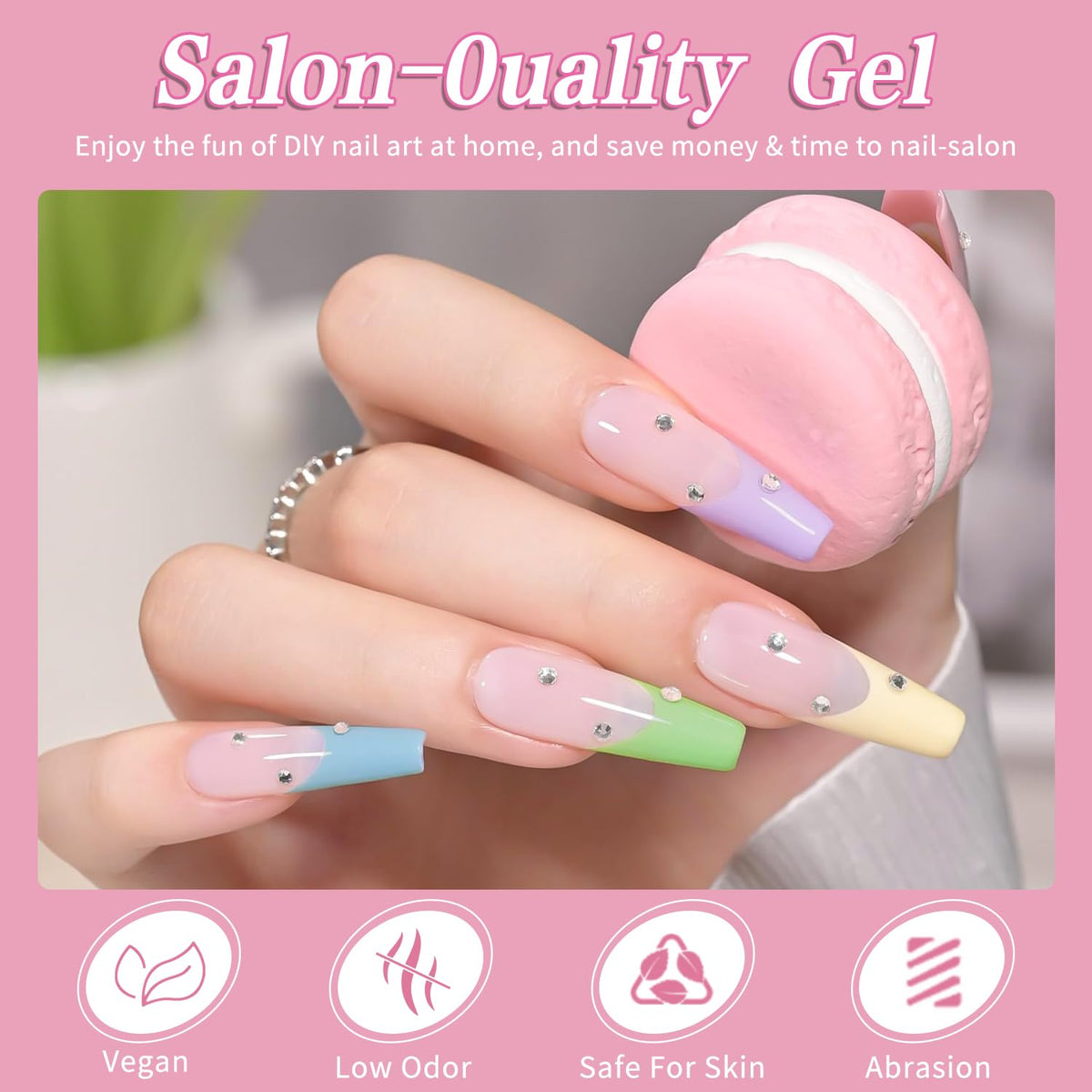 JR combined nail art ideas using set showing versatile styling benefit