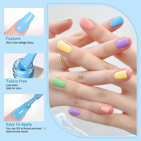 JR manicure lifestyle scene on a table showing comfortable at-home use benefit