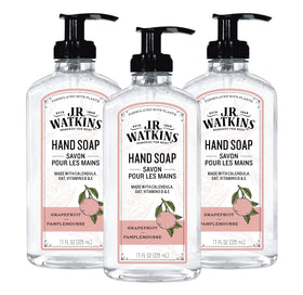 J.R. Watkins grapefruit three-pack front view showing fresh packaging and scent benefit