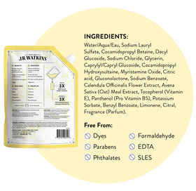 J.R. Watkins lifestyle scene at kitchen sink highlighting fresh lemon scent benefit