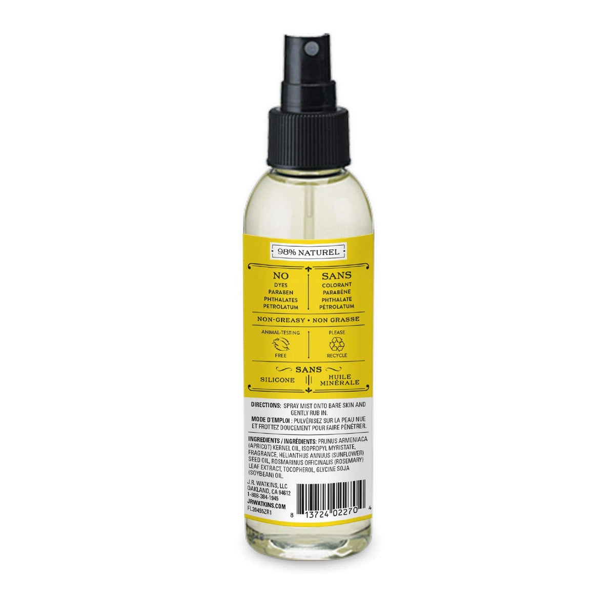 J.R. Watkins lifestyle outdoor scene, fresh lemon scent appeal benefit