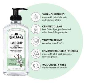 J.R. Watkins pump close-up highlighting easy dispensing and neat dosing