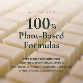 J·R·LIGGETT'S conditioner bar creating conditioning cream to demonstrate ease of use
