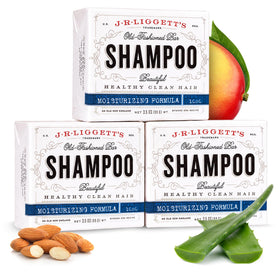 J·R·LIGGETT'S front packaging showing fragrance-free moisturizing bar benefits