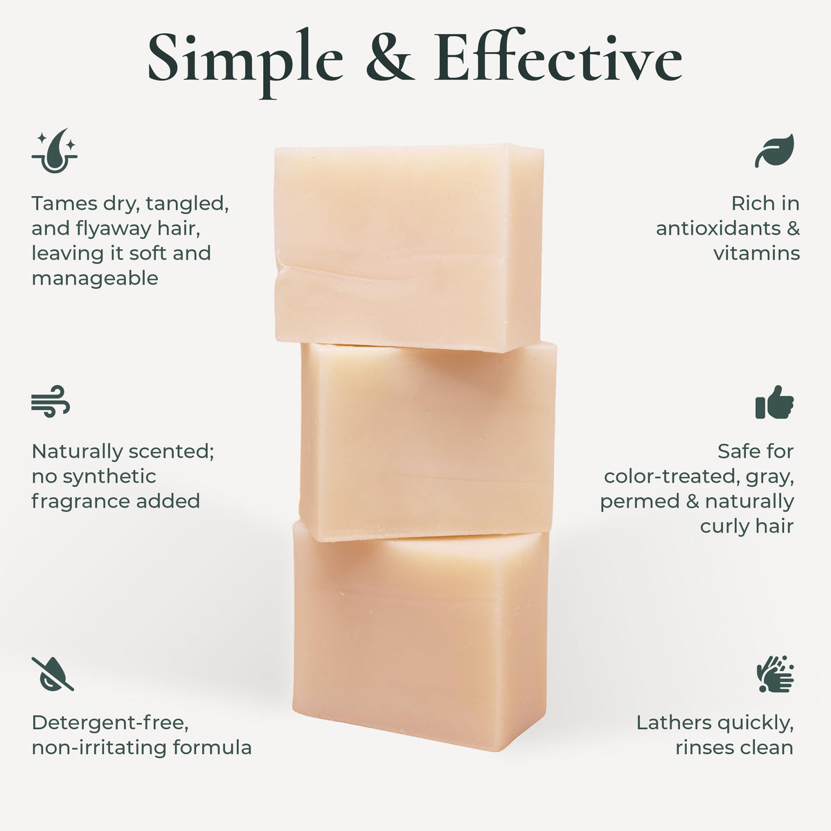 J·R·LIGGETT'S bar in hand producing creamy lather for gentle cleansing