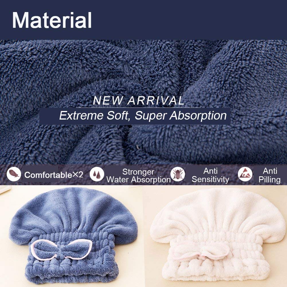 Jseng towel caps on bathroom counter demonstrating organized routine