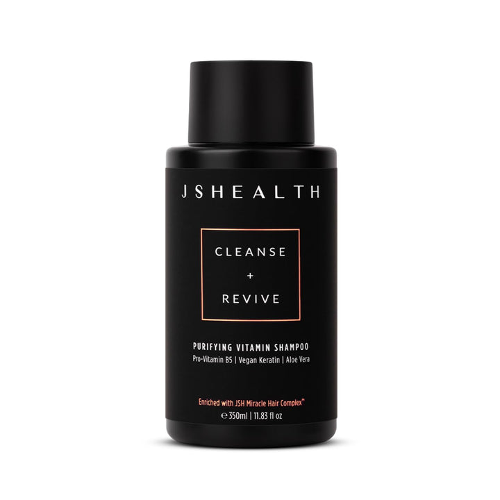 JSHealth front packaging showing bottle and label, clear branding and benefits