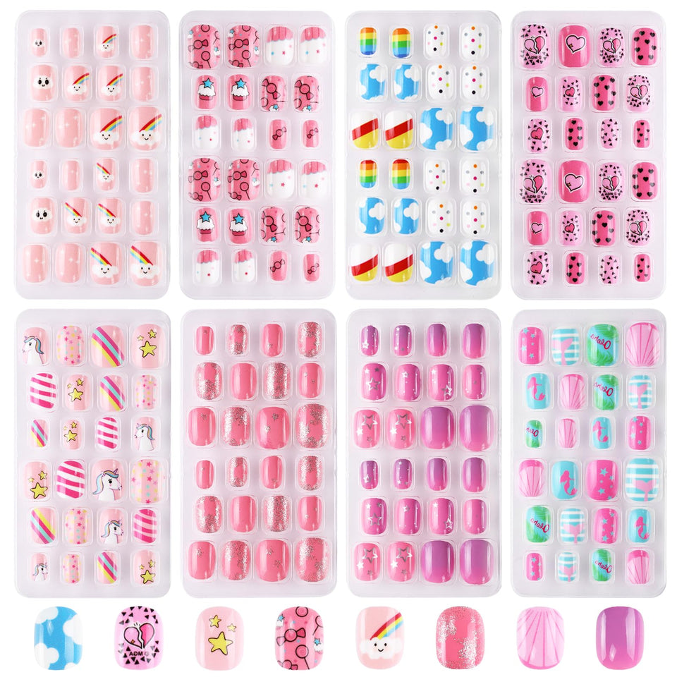 Jsiallye front packaging showing colorful gift-ready box and included nails