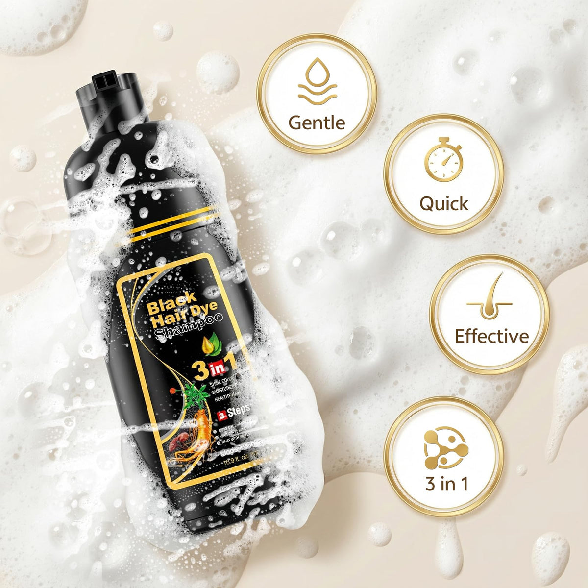 JUANCHI application in hand under shower showing simple at‑home use and speed
