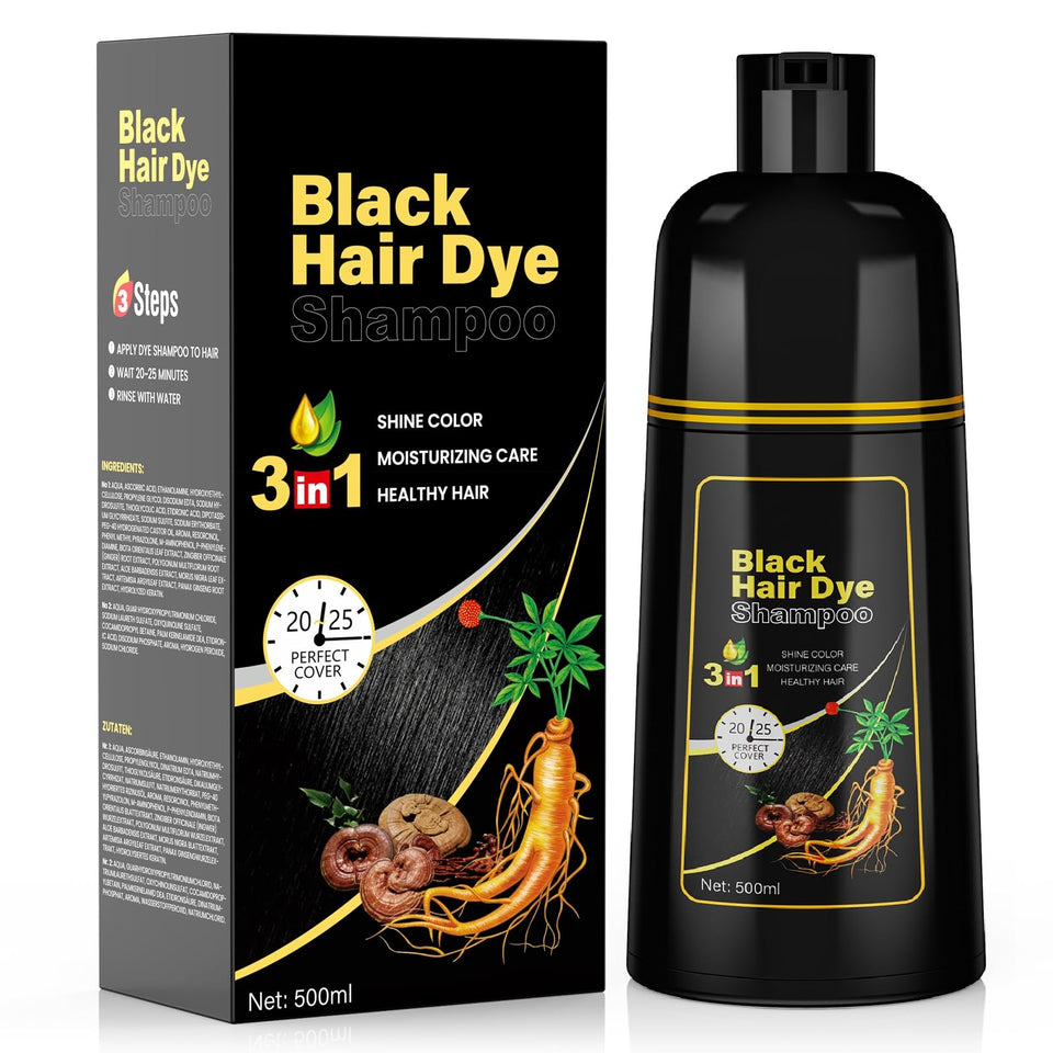 JUANCHI front packaging 500ml showing product and benefit of long-lasting color
