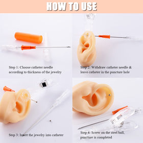 juder plastic catheter tube detail demonstrating smooth jewelry guidance