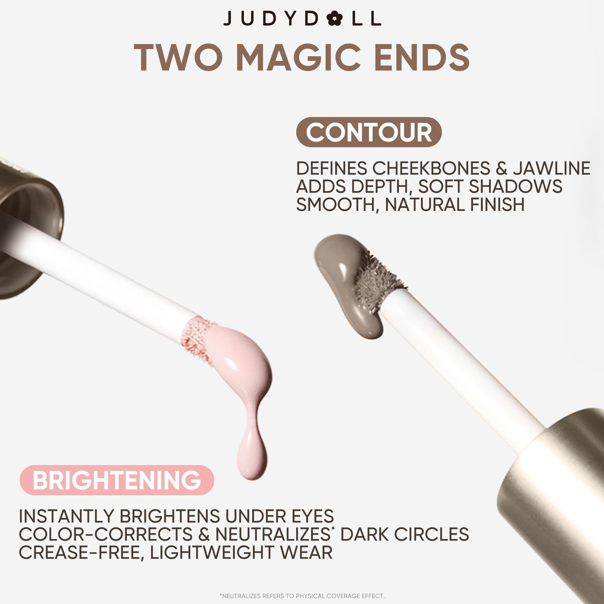 JUDYDOLL contour blended on cheek showing natural sculpt and seamless finish