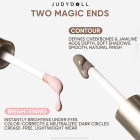 JUDYDOLL contour blended on cheek showing natural sculpt and seamless finish