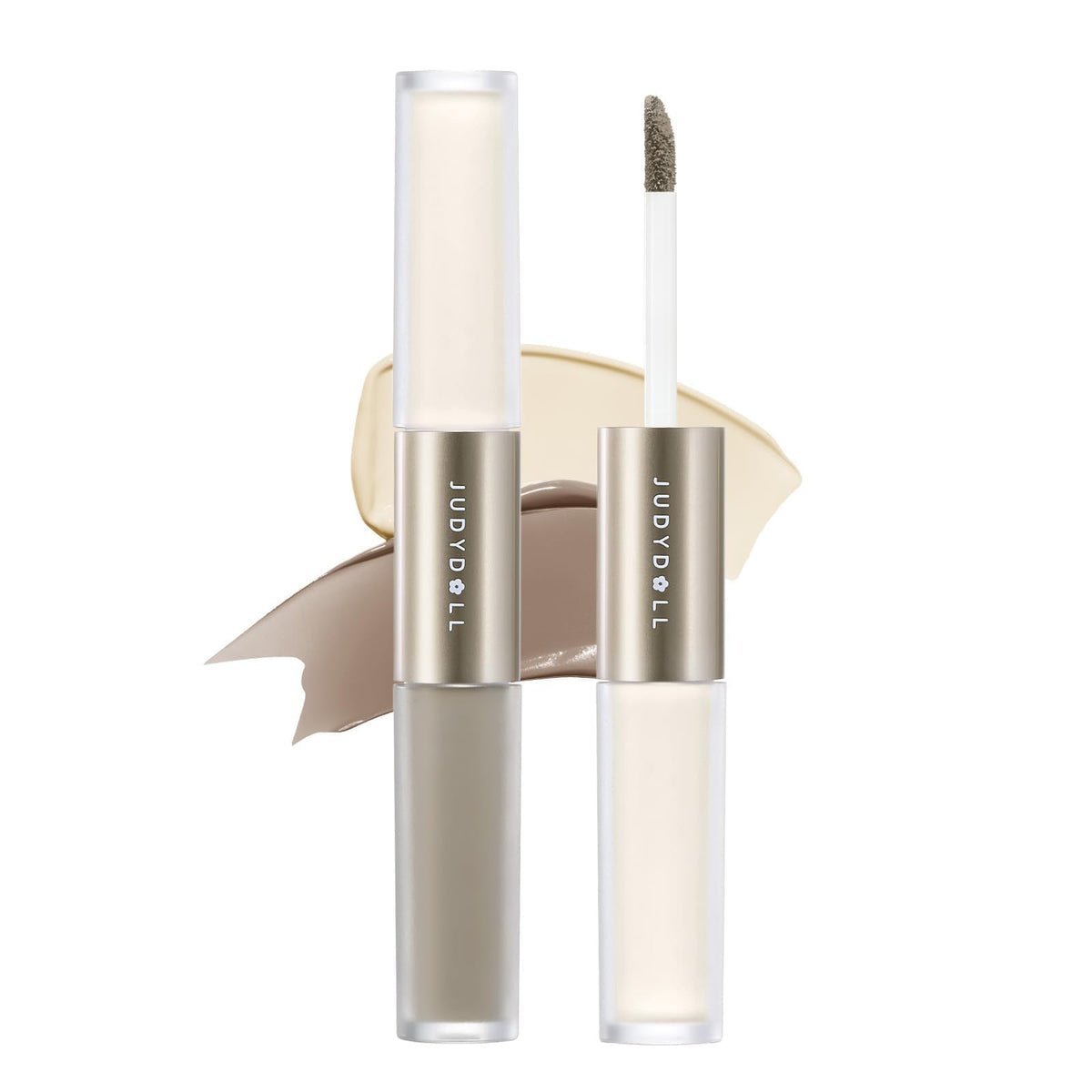 JUDYDOLL dual-ended product front showing contour and brightener for easy sculpting