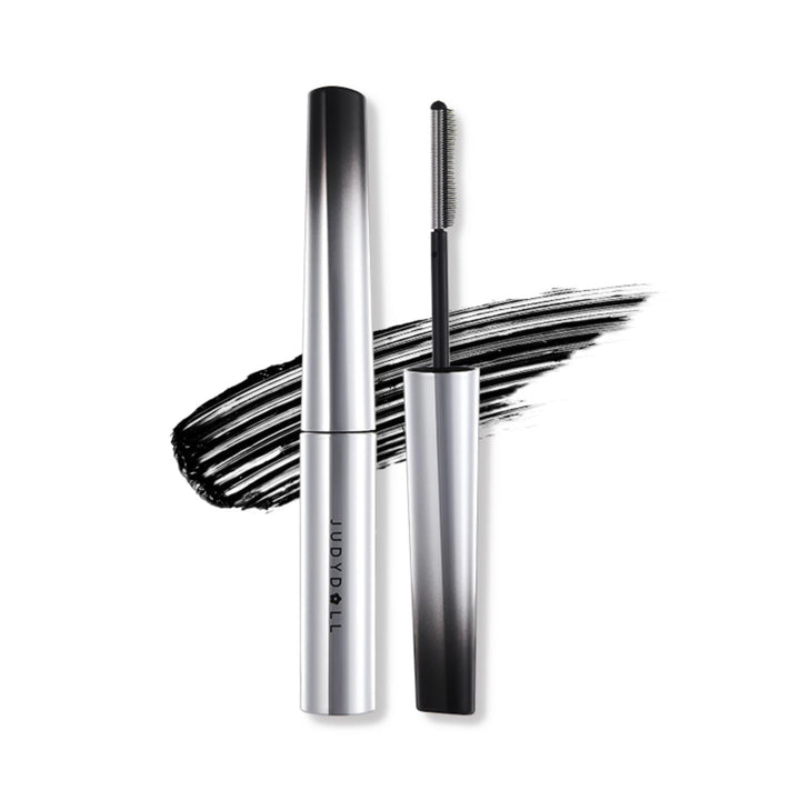 JUDYDOLL front packaging showing compact 3-in-1 mascara benefits for travel