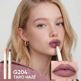JUDYDOLL texture swipe on arm displaying creamy matte payoff and blendability