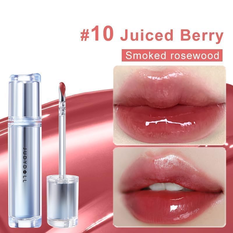 JUDYDOLL Juiced Berry swatch on skin demonstrating rich pigment payoff