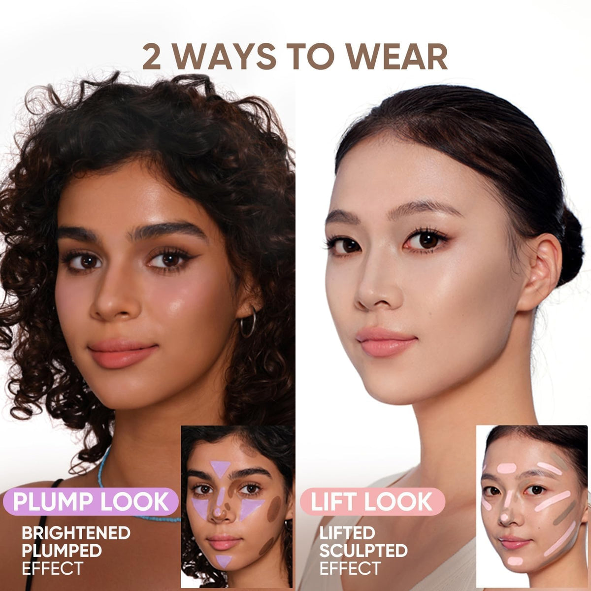 JUDYDOLL contour stick next to coin showing compact size ideal for travel