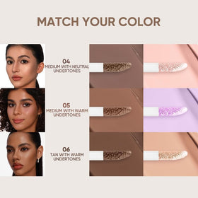 JUDYDOLL texture cream drops showing silky, buildable formula for smooth coverage