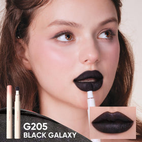 JUDYDOLL creamy lip swipe on skin showing velvet texture benefit