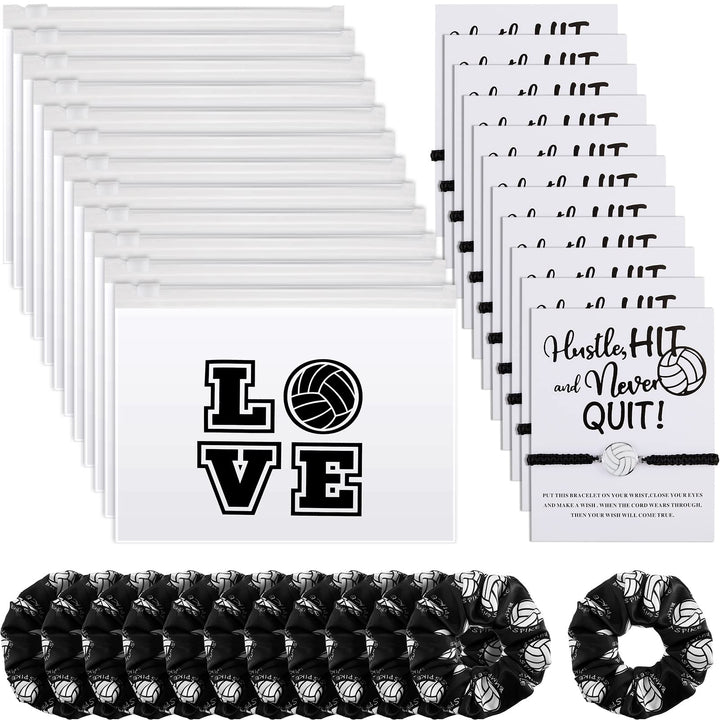 Juexica front packaging showing 36-piece volleyball gift set, neat presentation and value