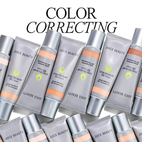 Juice Beauty CC cream on vanity in lifestyle scene promoting daily skincare routine