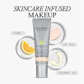 Juice Beauty bio-resin tube detail highlighting eco-friendly sustainable packaging