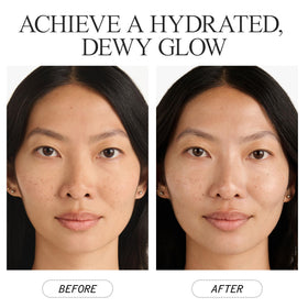 Juice Beauty application demo on face showing smooth, luminous finish