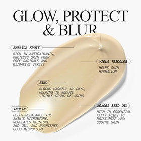 Juice Beauty texture close-up of dewy cream that blends easily