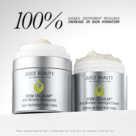 Juice Beauty cream on hand demonstrating spreadability and quick absorption
