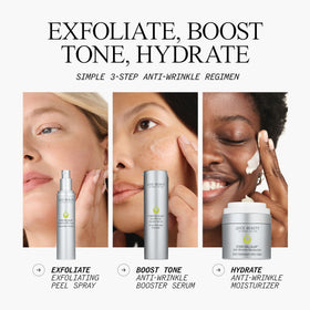Juice Beauty label close-up featuring ingredient highlights and antioxidant benefit