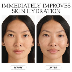 Juice Beauty applied to neck and décolleté to show smoothing and firming effect