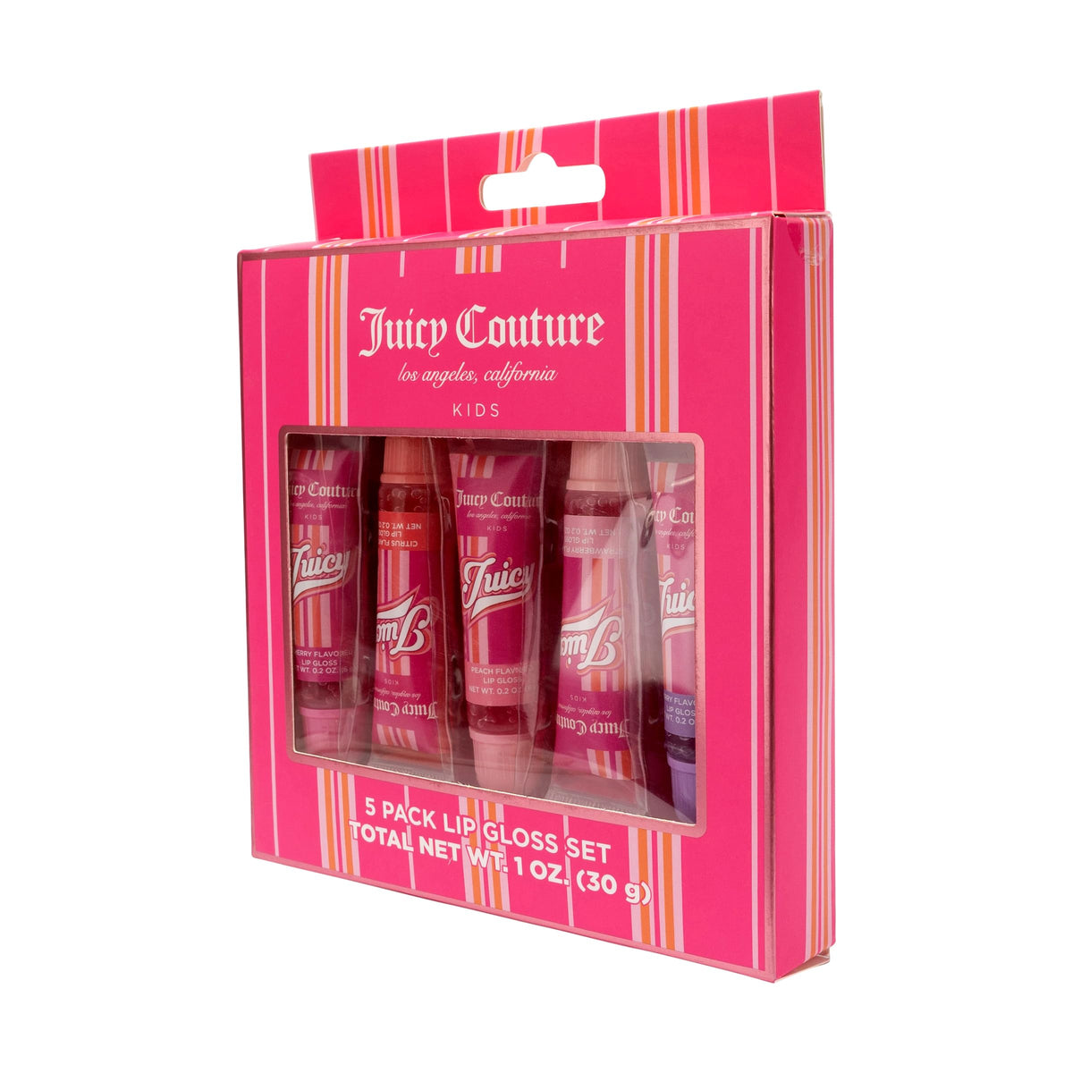 Juicy Couture tube beside a coin showing compact size and travel convenience
