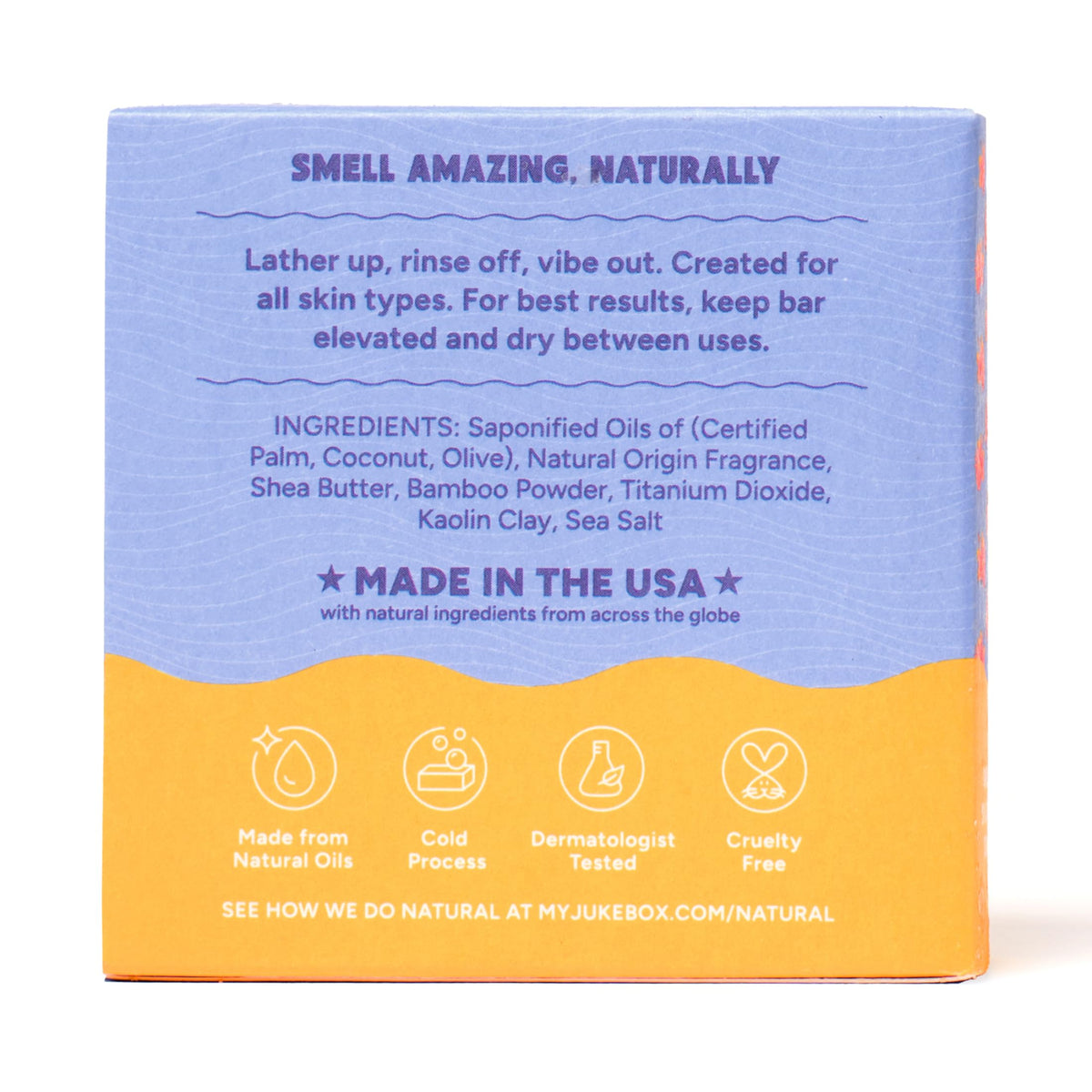 JUKEBOX natural ingredients display of shea butter and kaolin clay highlighting nourishment
