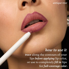 Julep Antique Rose next to complementary lipstick indicating pairing versatility