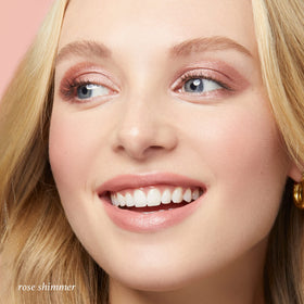 Julep application swipe across eyelid illustrating even color payoff