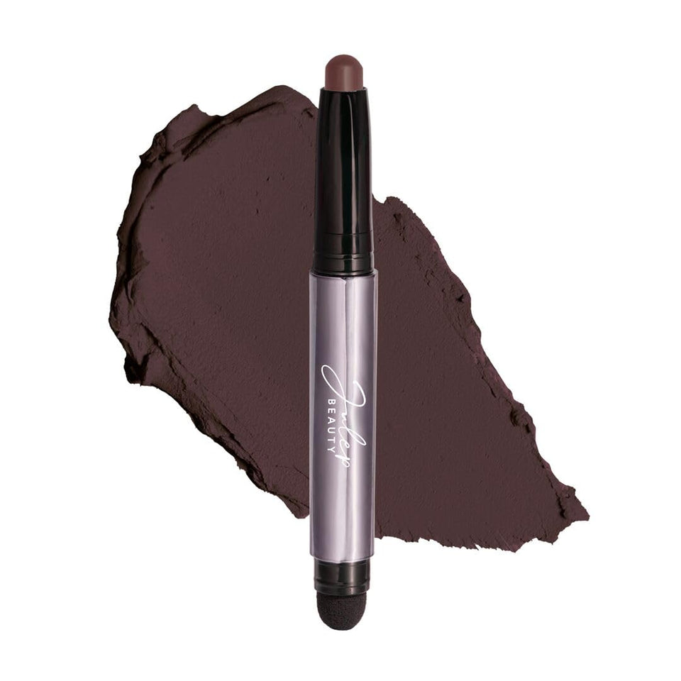 Julep front view of Black Cherry Matte stick showing sleek packaging and easy use